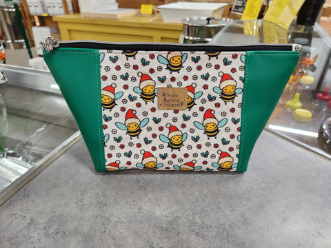 Christmas Bees Cosmetic/ Toiletry Bag