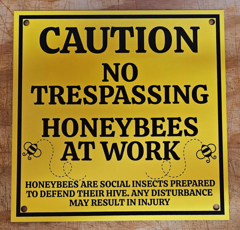 No Trespassing Sign - 12 x 12 - #M005