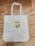 Embroidered Honey Tote Bag