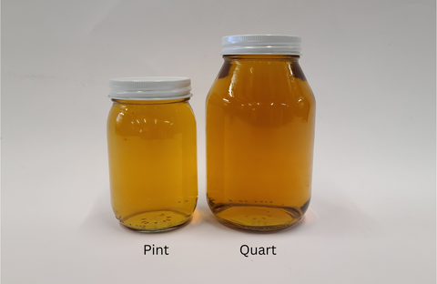 Round Pint Jar case of 12 w/ Lids - #B581